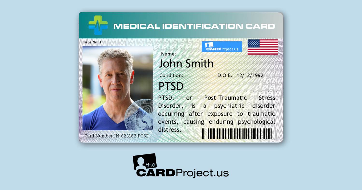 PTSD Premium Medical Card (FRONT)